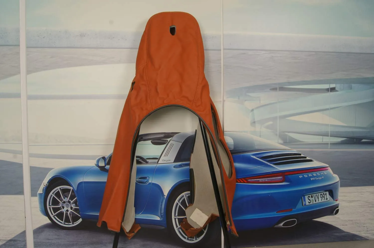 Porsche Boxster Cayman 987 housse siège cuir terre cuite