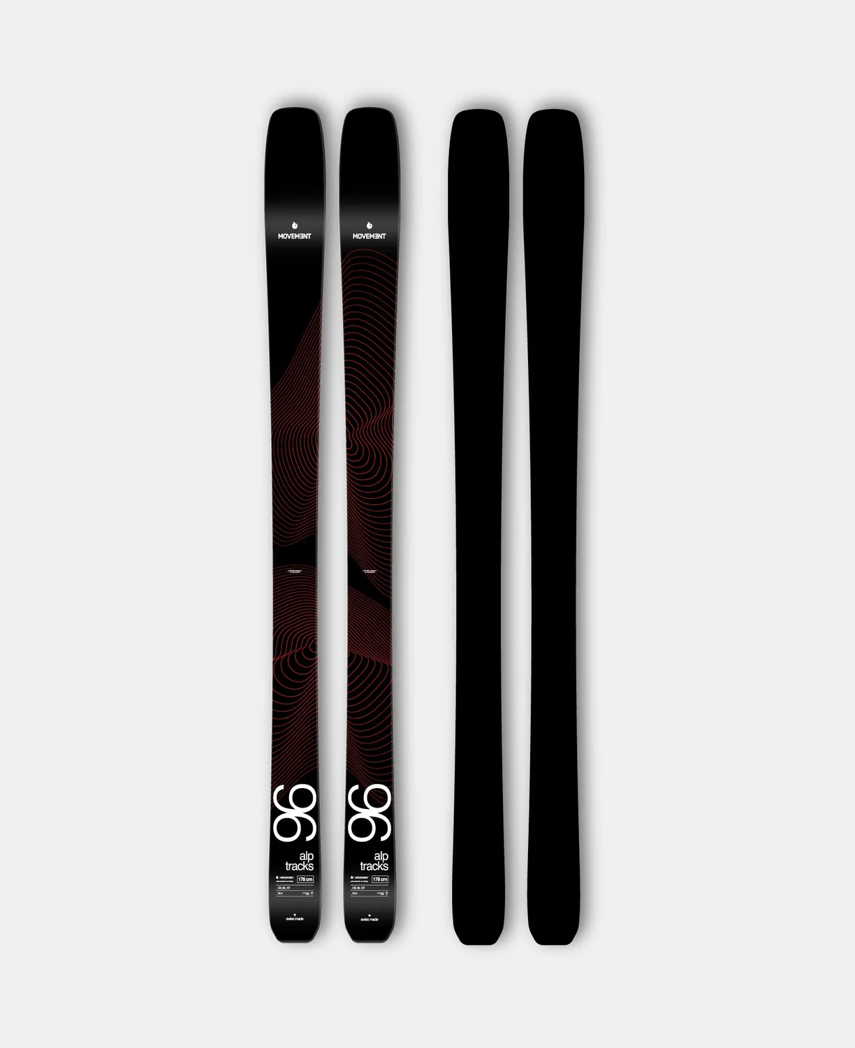Movement Skis ALP TRACKS 96 swiss made 2ND ski de randonnée