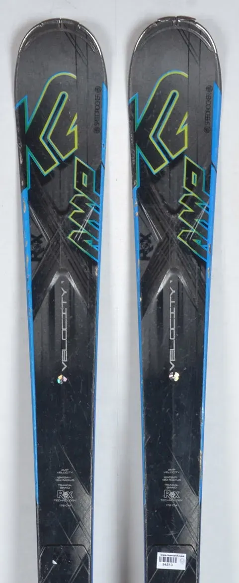 K2 Velocity Blk skis d'occasion carving piste