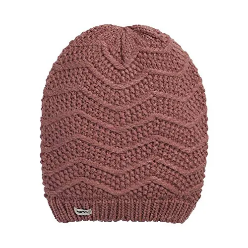 Burton Pearl Knit bonnet femme rose brun taille unique