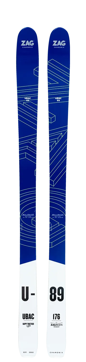 Zag Ubac 89 skis de randonnée double rocker
