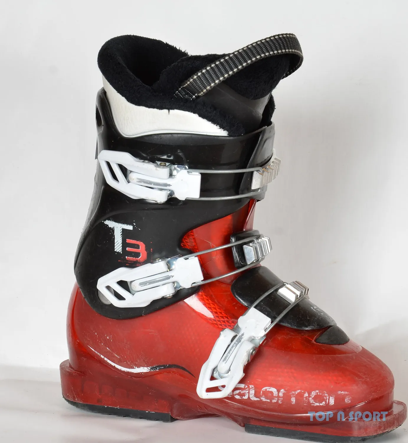 Salomon T3 RT Red chaussures de ski junior d’occasion