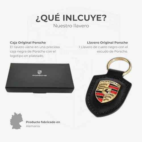 Porsche Drivers Selection porte-clés armoiries noir 8,5 cm