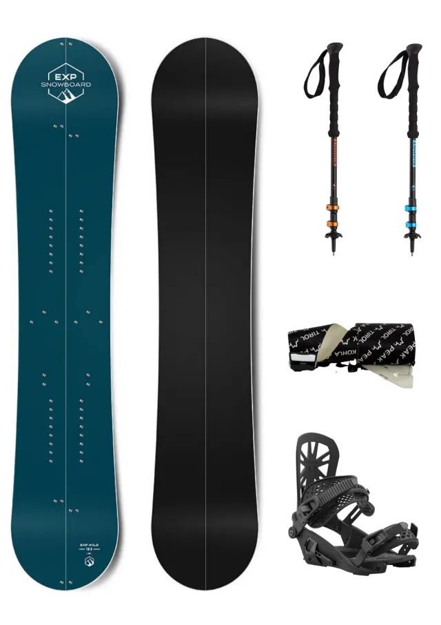 Exp-snowboard Wild Splitboard pack randonnée complet