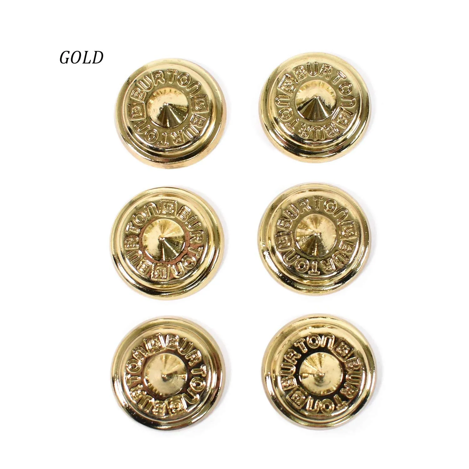 Burton Al Stud Pad de Snowboard Antidérapant Gold Lot de 6