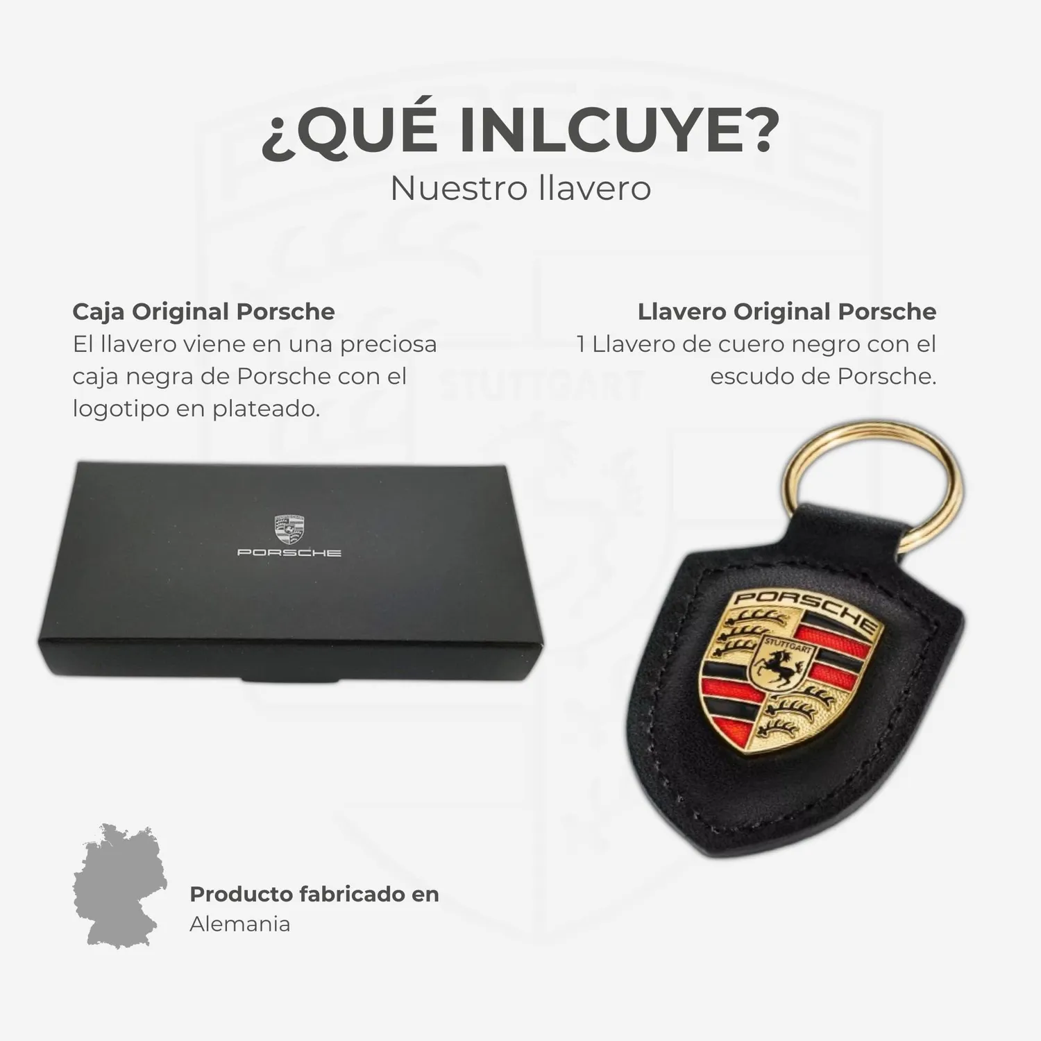 Porsche Drivers Selection porte-clés armoiries noir 8,5 cm