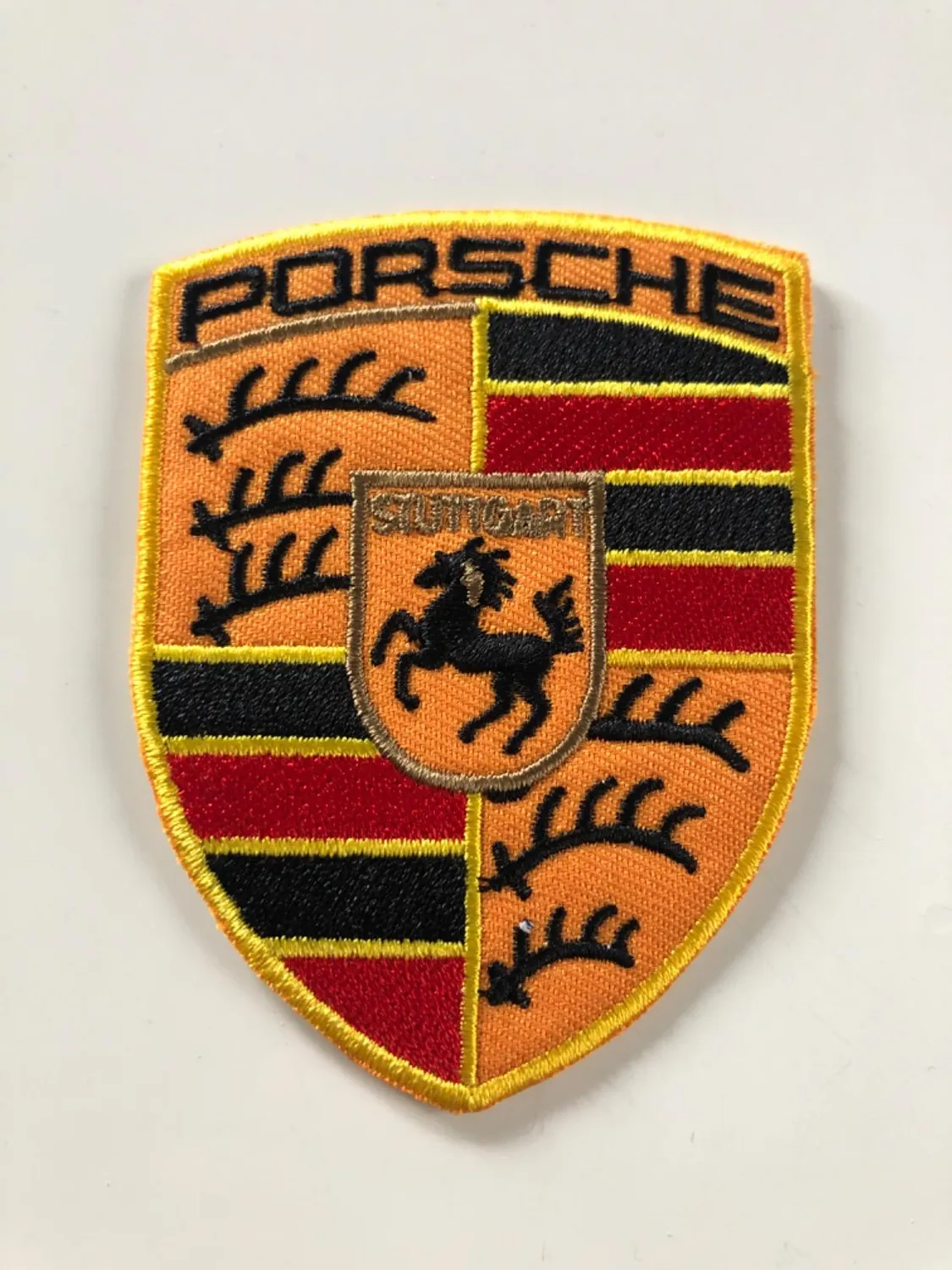 Porsche Crest patch à coudre polyester 53x65 mm