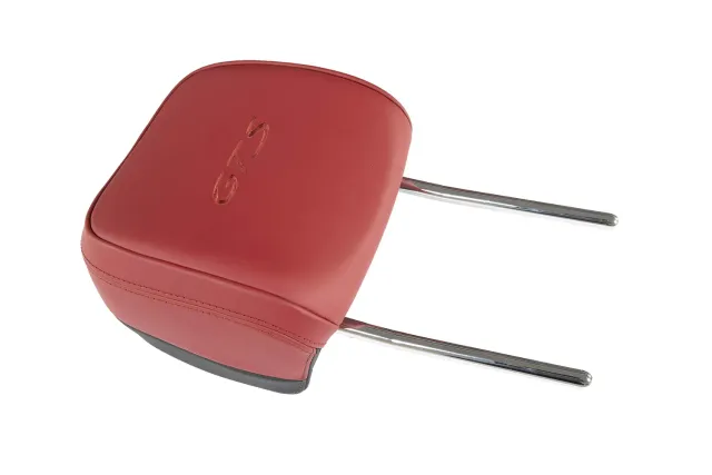 HEAD PORSCHE appuie-tête avant en cuir lisse rouge Macan GTS
