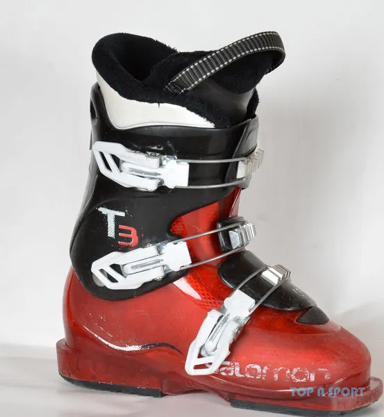 Salomon T3 RT Red chaussures de ski junior d’occasion