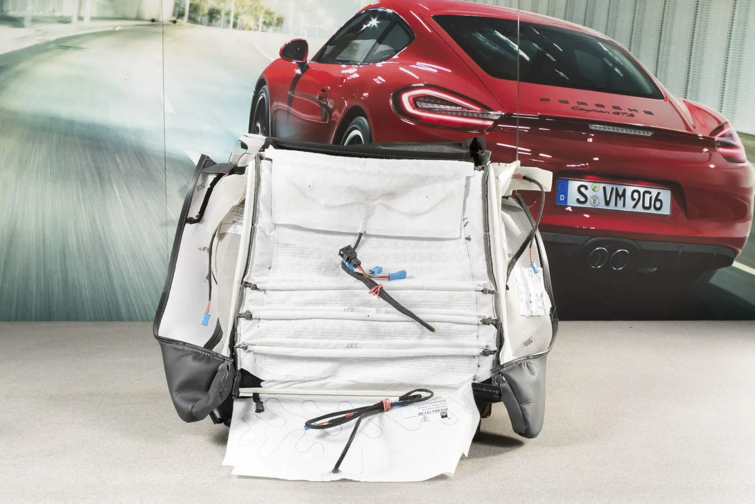 Porsche Panamera G1/970 housse d’assise chauffante noire gauche