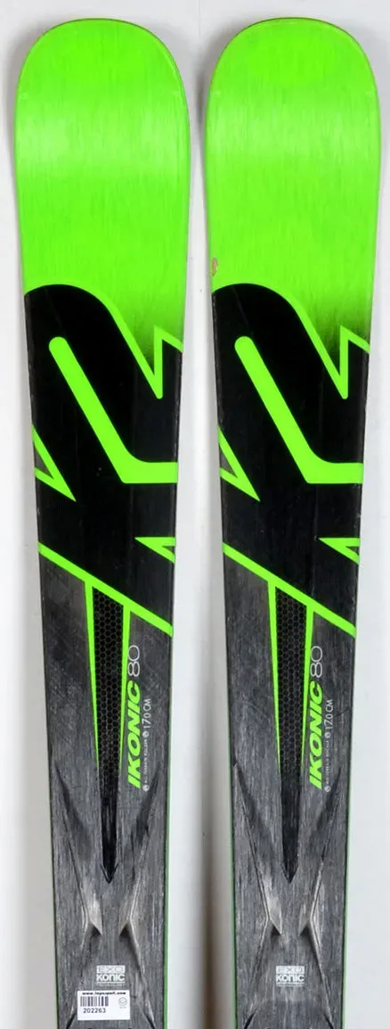 K2 iKonic 80 green ski piste occasion maniable