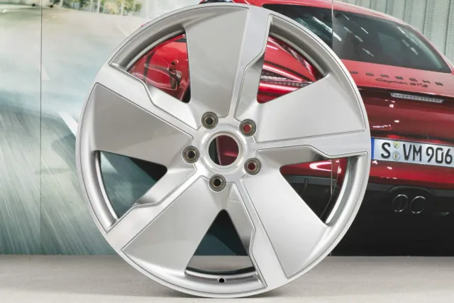 Porsche Taycan 9J1 jante 21" 9,5J ET60 avant argent