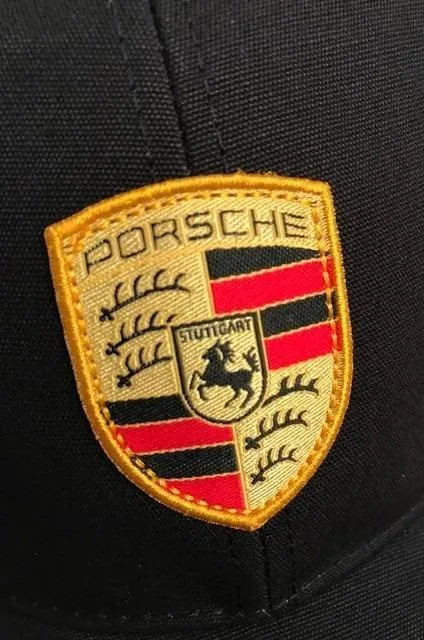 Porsche casquette blason noir 100% coton taille unique