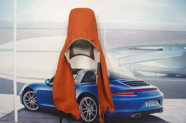 Porsche Boxster Cayman 987 housse siège cuir terre cuite