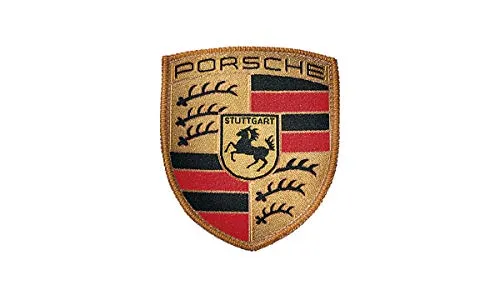 Porsche Crest patch à coudre polyester 53x65 mm