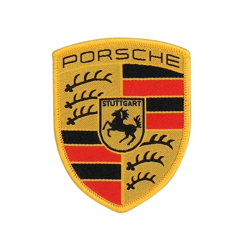 Porsche Crest patch à coudre polyester 53x65 mm