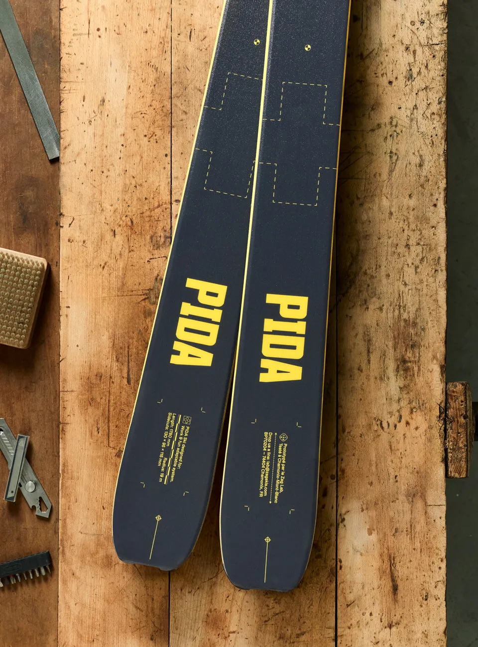 Zag PIDA skis freeride renfort chant