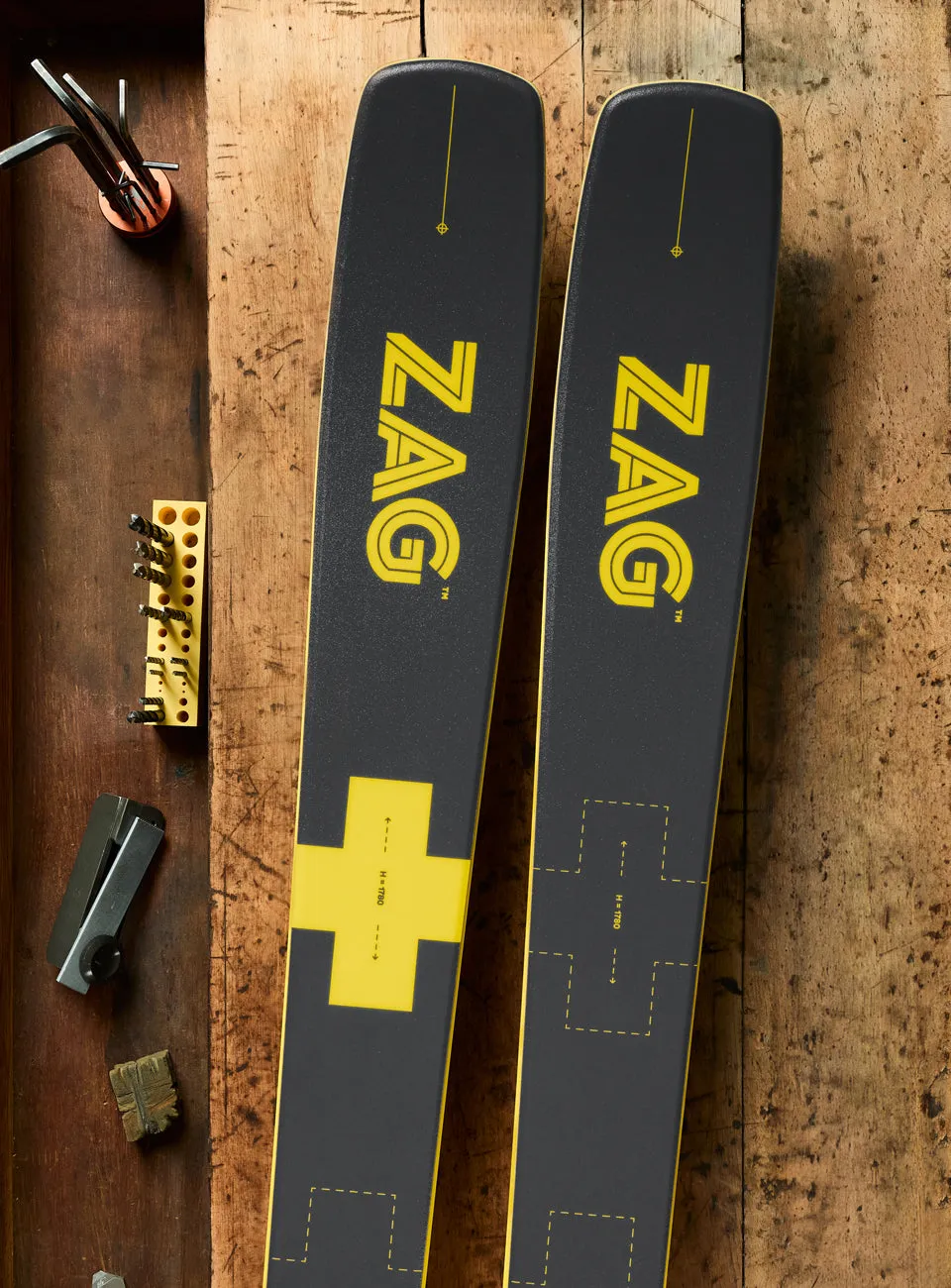 Zag PIDA skis freeride renfort chant