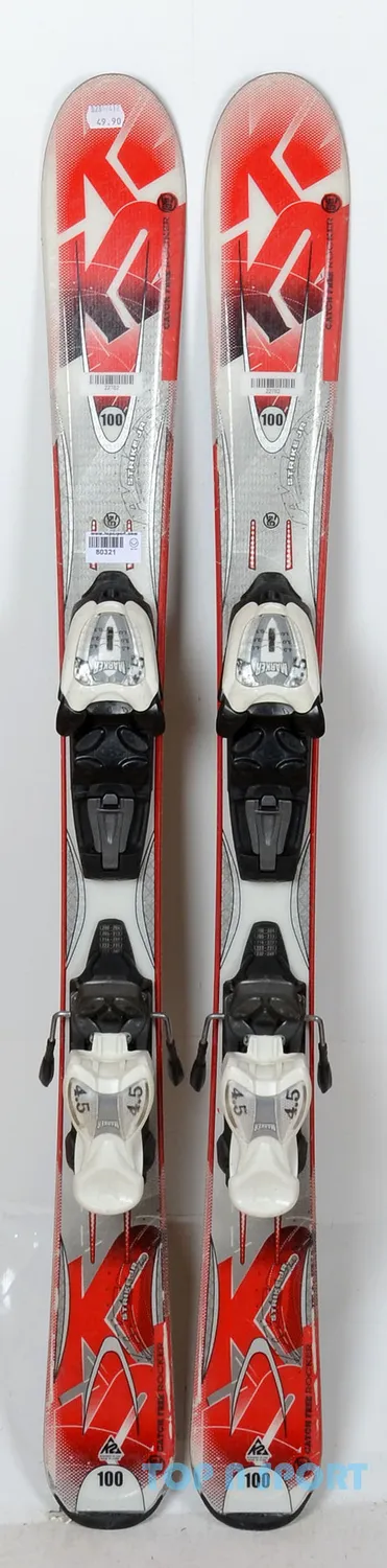 K2 Strike Jr red skis junior occasion
