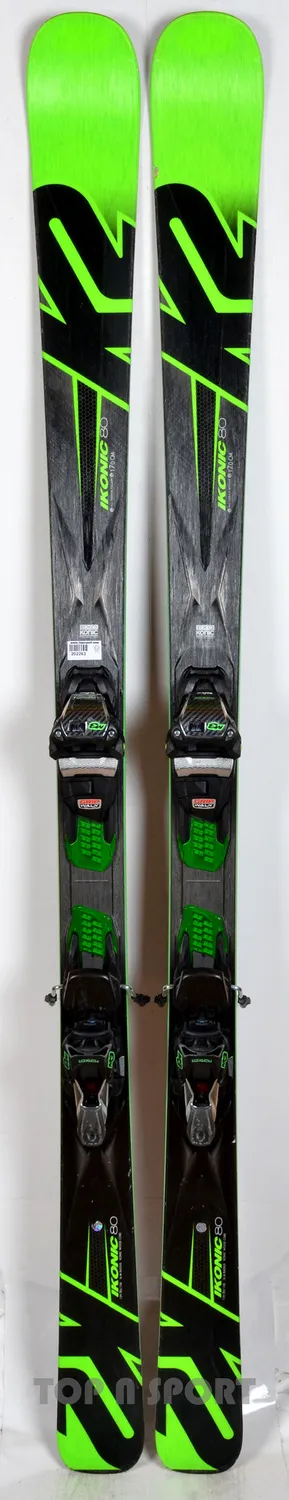 K2 iKonic 80 green ski piste occasion maniable