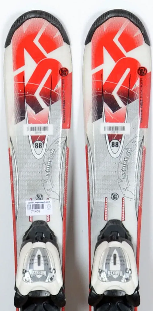 K2 Strike Jr red skis junior occasion