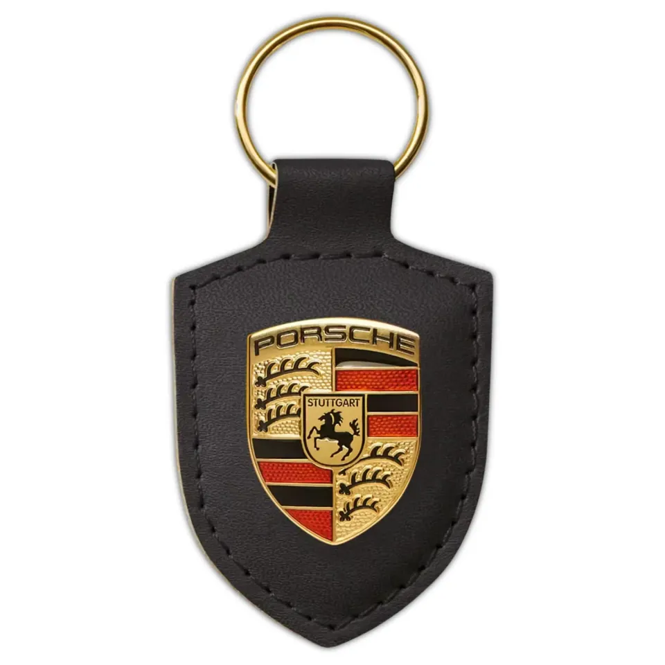 Porsche Drivers Selection porte-clés armoiries noir 8,5 cm