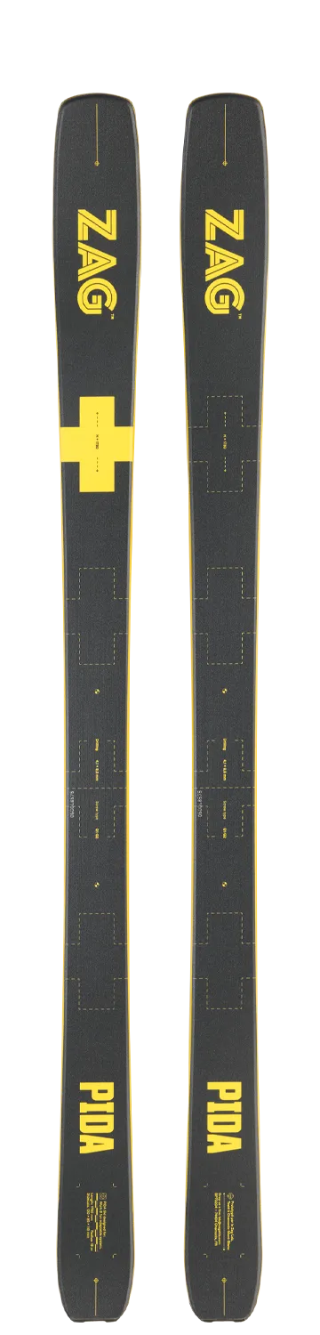 Zag PIDA skis freeride renfort chant