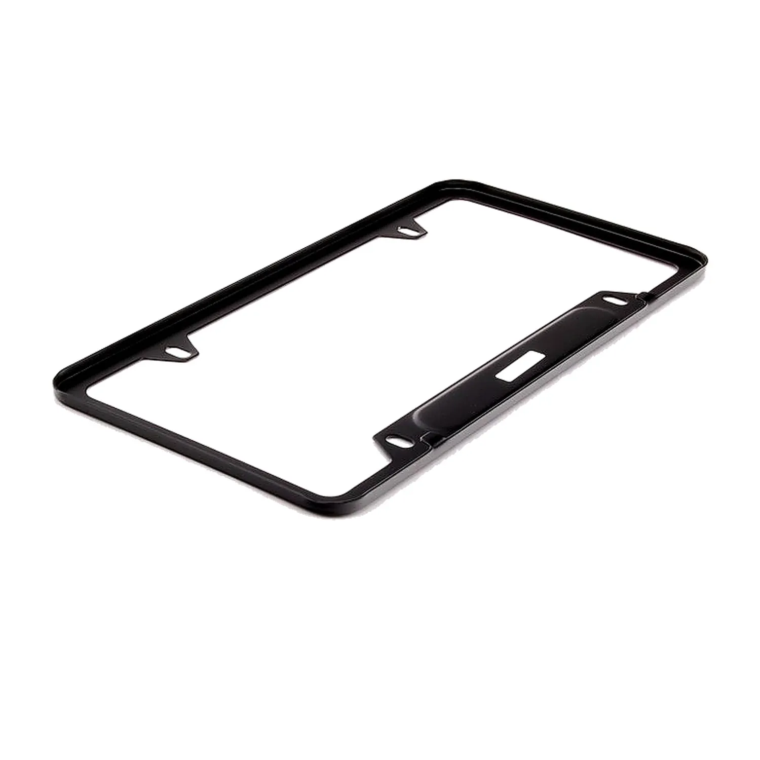 Porsche Cadre plaque immatriculation inox noir mat