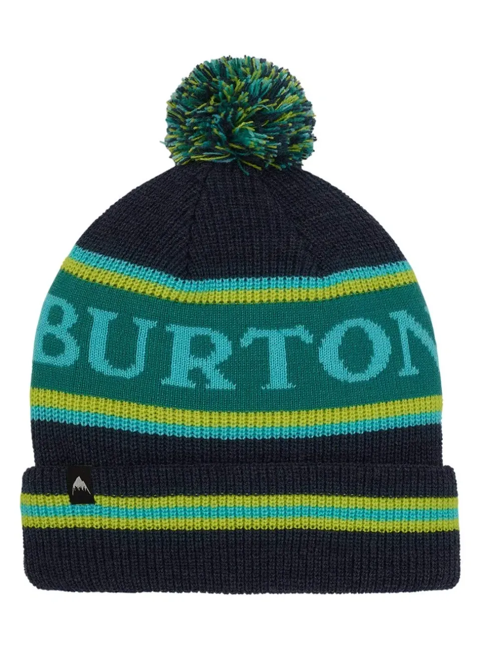 Burton of London Trope bonnet garçon pompon bleu