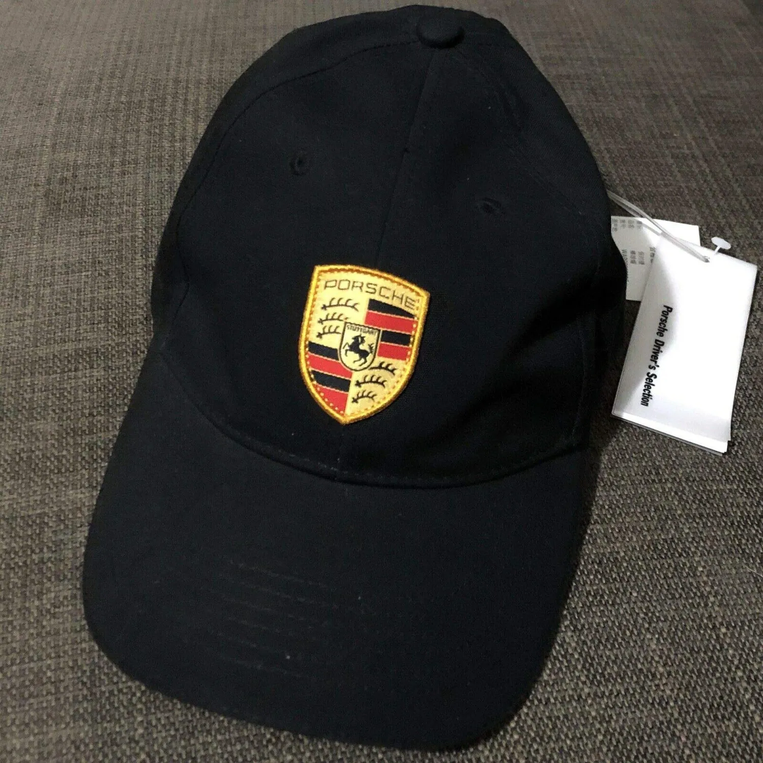 Porsche casquette blason noir 100% coton taille unique